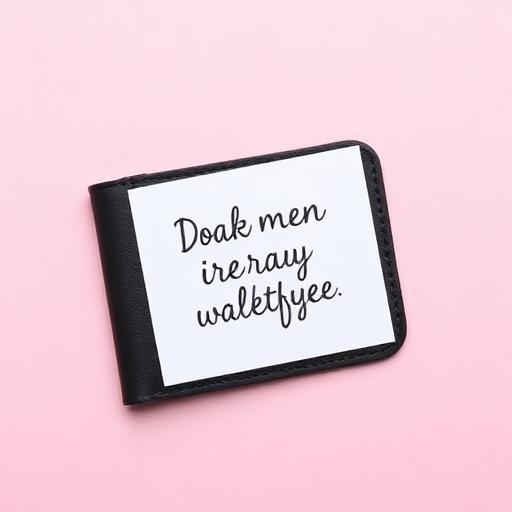 Wallet-sized card with a cheeky message
